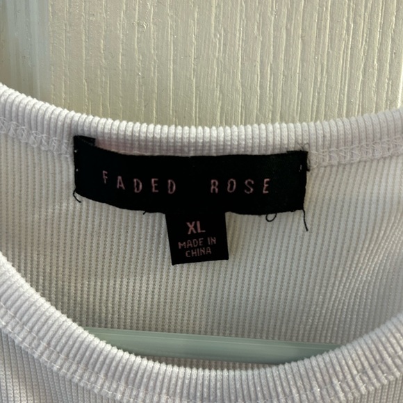 Ribbed Butterfly Embroidered Side Tie Tank - Picture 5 of 5